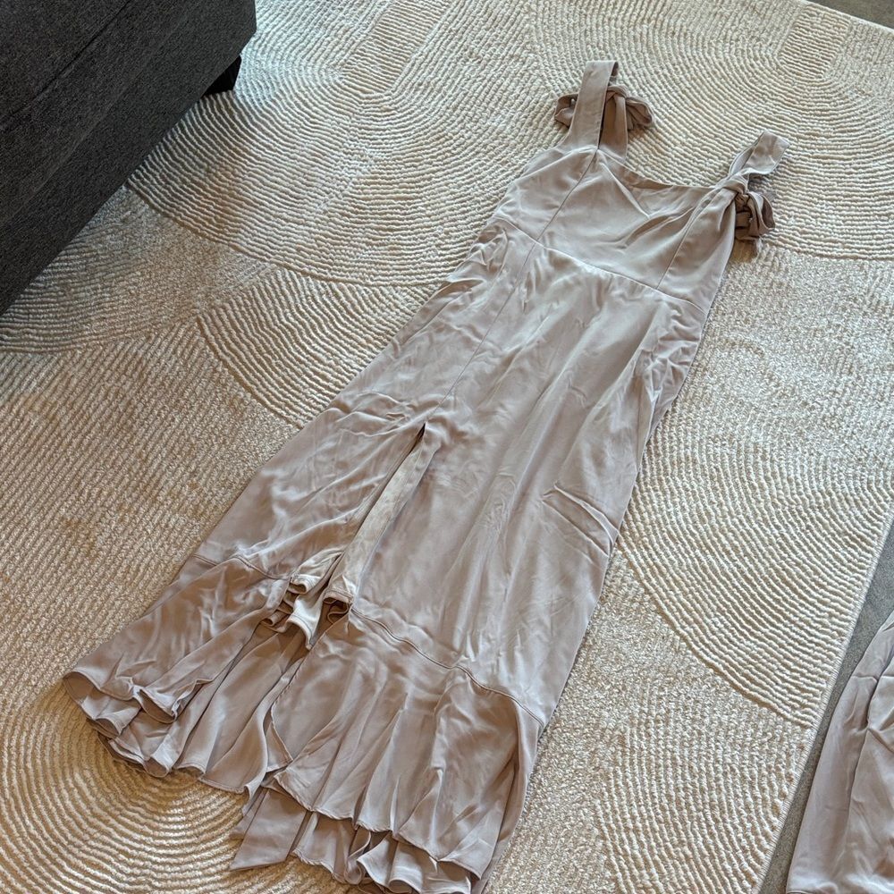 NWT Show Me Your MuMu Claire Dune Chiffon Midi Dress - Picture 10 of 12